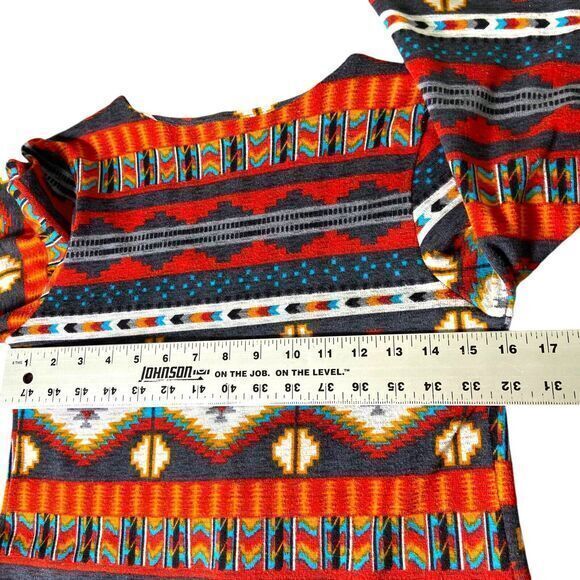 Yahada Tribal Boho Mini Dress Poncho Style Acrylic Material Size XS‎ - Picture 10 of 11